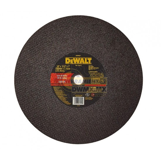 DISCO DE CORTE 14" METAL DEWALT DW44621